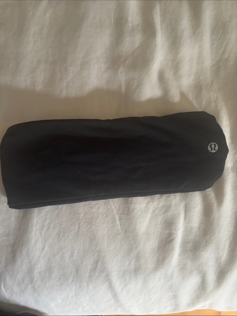 lululemon athletica Black Workout Headband with Reflective Logo
